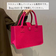 ハンドバッグ フェルト レディース 鞄 カバン かばん アニマル ピンク ブルー マスコット シンプル かわいい
