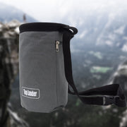 チョークバッグ ロッククライミングパウダーバッグ ボルダリング 腰付けタイプ ウエストポーチ 巾着式 登山用ポーチ 筒状 無地 粉 シンプル カジュアル アウトドア スポーツ