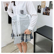 スクールバッグ カバン ボストンバッグ 女子高生 学生 学校 塾 定番 通学 女の子 かわいい ハート ポーチ付き