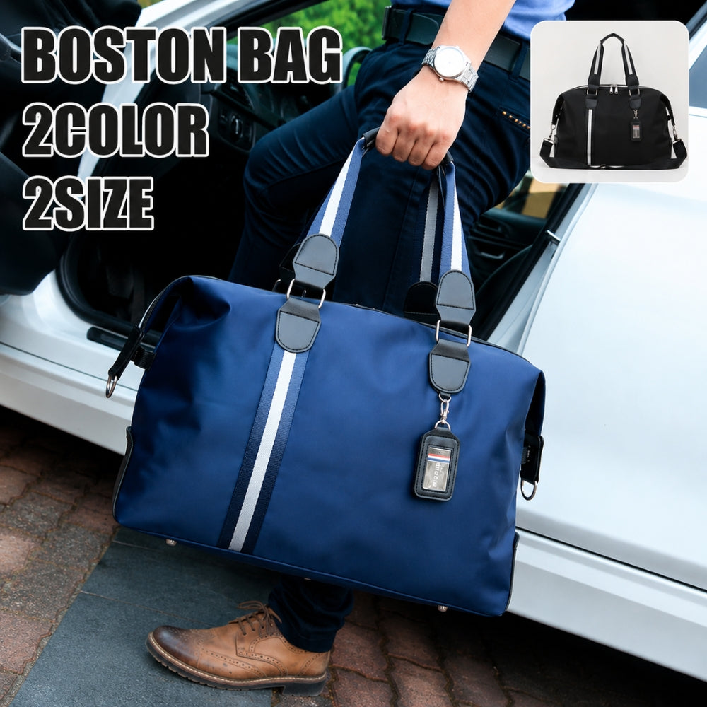 ボストンバッグ メンズ 22L 29L レディース ビジネスバッグ かばん ボストンバッグ ブリーフケース ショルダー トート 大容量 大きめ 仕事 旅行 おしゃれ A4 通勤 通学 シンプル 男性 女性 1泊 軽い 軽量 ライン ブラック 黒 ネイビー