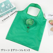 エコバッグ 折りたたみバッグ ショッピングバッグ 鞄 カバン バッグ フルーツ キウイ スイカ ドラゴンフルーツ レモン 果物 買い物 持ち運び 手提げバッグ コンパクト 可愛い ユニーク 面白い