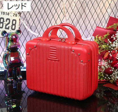 ミニトランクケース ミニスーツケース 小型 メイクボックス コスメボックス 鞄 商品画像5