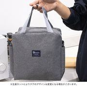 ランチバッグ お弁当バッグ 保温 保冷 ファスナー サイドポケット付き お弁当袋 ミニトート 鞄 かばん 手提げ クーラーバッグ オックスフォード シンプル 通学 通勤 大容量 大きめ 防水 撥水