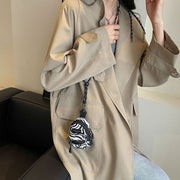 ネックショルダー ポーチ ミニ 財布 コンパクト バッグ メンズ レディース 首掛け 肩掛け 男女兼用 ネックポーチ ミニバッグ ミニポーチ 吊り下げ 首下げ ヒョウ柄 かっこいい おしゃれ ミニ 小物入れ ブラック 黒 カジュアル ヒョウ柄 レオパード カウ アニマル
