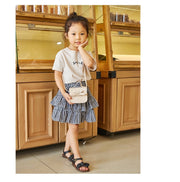 ポシェット ショルダーバッグ キッズ 子供 女の子 カバン バッグ ミニバッグ リボン レザー調 かわいい おしゃれ ファッション雑貨