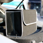 車内収納ボックス 持ち手付き 折りたたみバッグ 車用収納用品 カーアクセサリー 鞄 かばん 箱型 コンパクト 持ち運び 大容量 整理整頓 トランクボックス