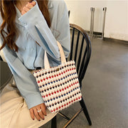 ハンドバッグ ミニトートバッグ レディース 女性用 鞄 カバン 花柄 水玉 帆布 手提げ マグネットホック ボタン コンパクト 小さめ カジュアル かわいい お出かけ カラバリ豊富