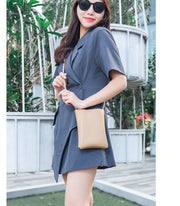 ショルダーバッグ ミニショルダー ポシェット スマホポーチ カバン レディース 女性 シンプル おしゃれ かわいい かばん フェイクレザー スマホ入れ 斜め掛け クロスボディ 小ぶり 小さめ 単色 無地