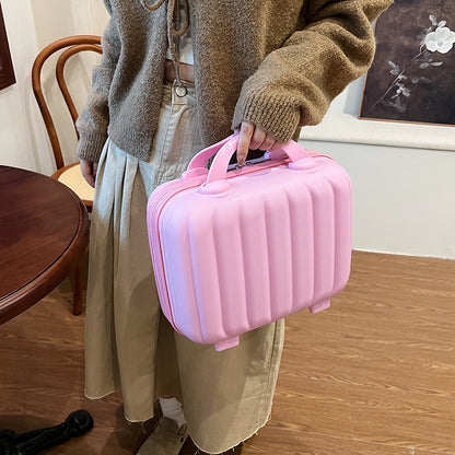 ミニトランクケース ミニスーツケース メイクボックス コスメボックス 化粧バッグ キャリーオンバッグ 商品画像2