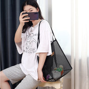 トートバッグ ショルダーバッグ ビーチバッグ ハンドバッグ レディース 女性 女子 大容量 ビッグ シンプル メッシュ生地 通気性 シンプル おしゃれ 定番 かわいい 普段使い デイリー 夏 海水浴 プール