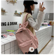 リュックサック デイパック レディース カバン 鞄 うさ耳 ホワイト ピンク ブルー ブラック かわいい