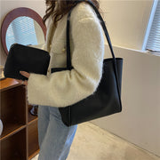 トートバッグ 手提げかばん レディース 女性 鞄 ショルダー 肩掛け ハンドバッグ マグネットボタン フェイクレザー シンプル 無地 おしゃれ