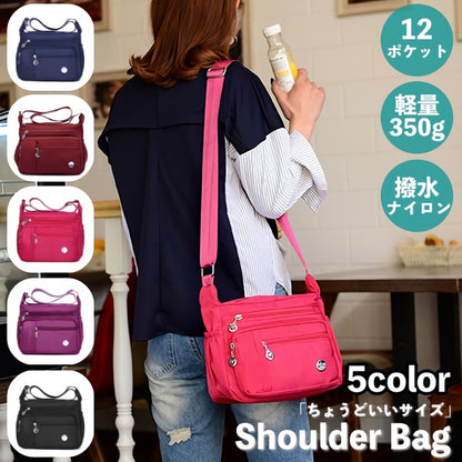 ショルダーバッグ 12ポケット レディース 女性 カバン 鞄 商品画像