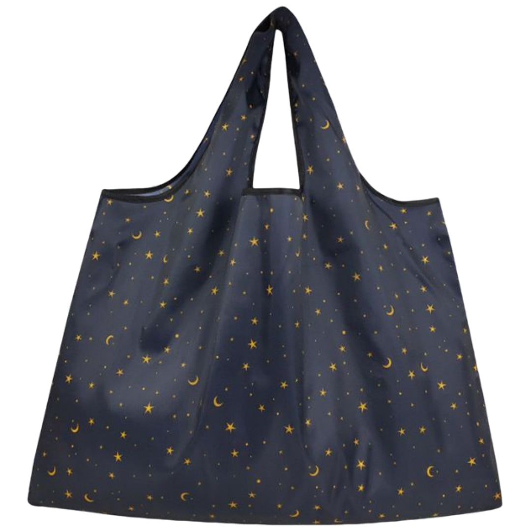 エコバッグ トートバッグ ナイロンバッグ レディース カバン 折り畳み スター×ムーン バリエーション画像