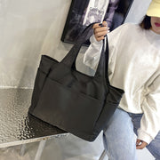 トートバッグ レディース メンズ カバン ナイロン 防水 大きめ大容量 軽量 自立 マチ広 A4収納 肩掛け 手提げ 無地 旅行 通勤 通学 シンプル カジュアル