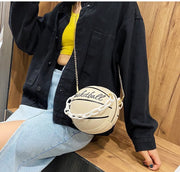2wayバッグ ショルダーバッグ トートバッグ チェーンバッグ レディース バッグ ファッション 小物 バスケットボール スポーティー 丸い ボール型 個性的 かわいい かっこいい おしゃれ 注目