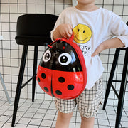リュックサック デイパック キッズ 子供用 子ども用 女の子 男の子 ユニセックス 男女兼用 鞄 カバン チャック シッパー テントウムシ テントウ虫 昆虫 レッド イエロー ブルー ポップ カジュアル 可愛い キュート おしゃれ