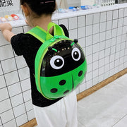 リュックサック デイパック キッズ 子供用 子ども用 女の子 男の子 ユニセックス 男女兼用 鞄 カバン チャック シッパー テントウムシ テントウ虫 昆虫 レッド イエロー ブルー ポップ カジュアル 可愛い キュート おしゃれ