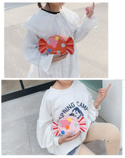 子供用ポシェット ミニショルダー キッズバッグ キャンディ型 飴玉モチーフ 幼児 bag 鞄 ファスナー 広マチ 可愛い おしゃれ ピンク イエロー レッド グリーン