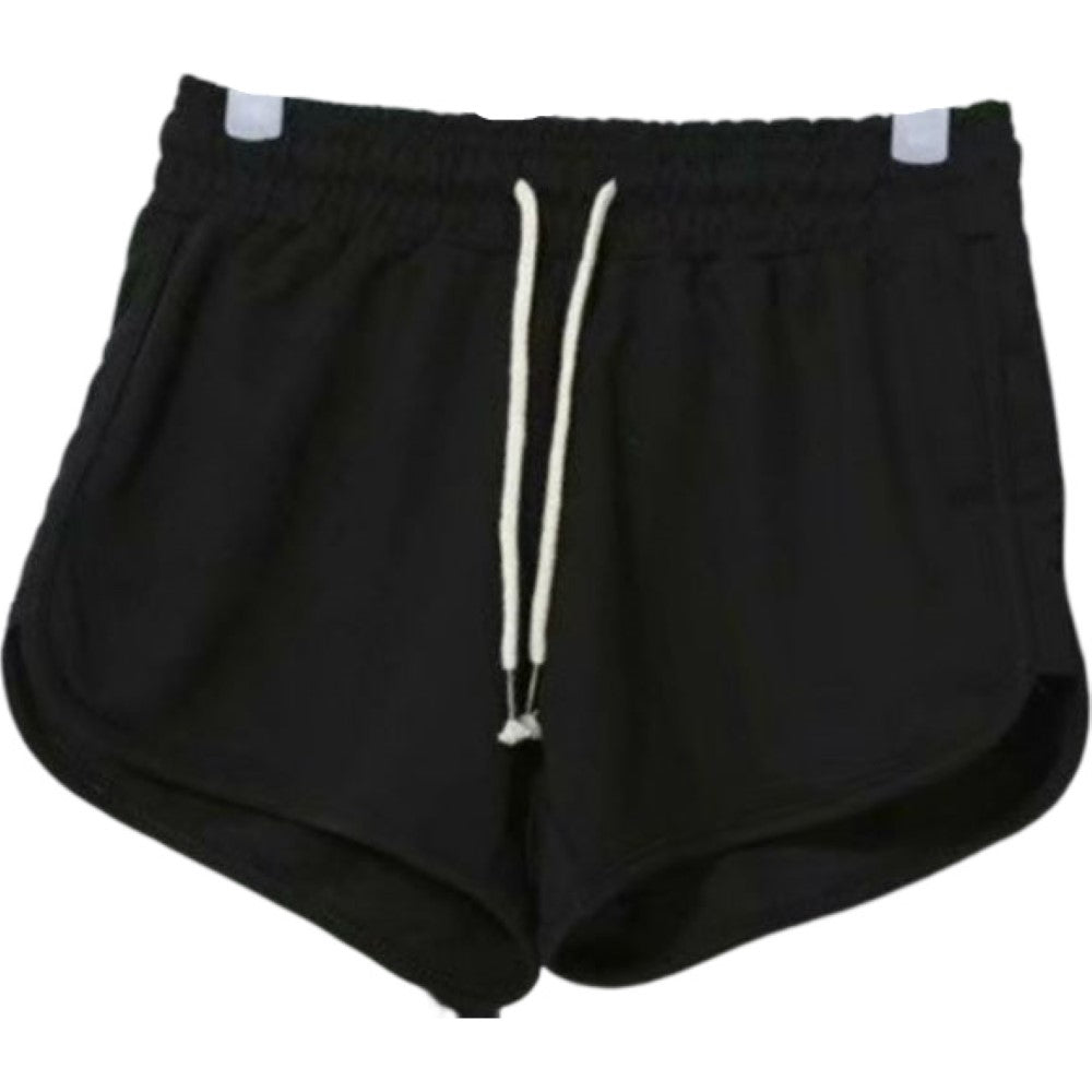 ルームウェア ショートパンツ レディース 女性 婦人服 ボトムス 大きいサイズ ラフ ゆったり 無地 単色 ウエストゴム ウエスト紐 スウェット生地 ヨガパンツ 半ズボン 短パン 部屋着 スポーツウェア 運動 寝巻 シンプル カジュアル かわいい ヘビロテ ベーシック 定番 黒 白 灰 ネイビー
