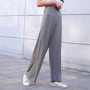 ロングパンツ ワイドパンツ レディース 女性 ボトムス ウエストゴム ハイウエスト 無地 単色 シンプル ゆったり 大きいサイズあり お洒落 お出かけ 普段使い デイリー ラフ ルームウェア 着回し 合わせやすい 婦人服