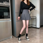 ミニスカート プリーツスカート レディース 女性 ボトムス Aライン ハイウエスト ミニ丈 無地 シンプル カジュアル かわいい お洒落 婦人服