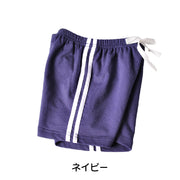 短パン ショートパンツ 半ズボン キッズ ジュニア 男の子 女の子 薄手 スポーティー 定番 無地 サイドライン カジュアル ボトムス ウエストゴム カラバリ豊富 子供用 子供服 黒 赤 青