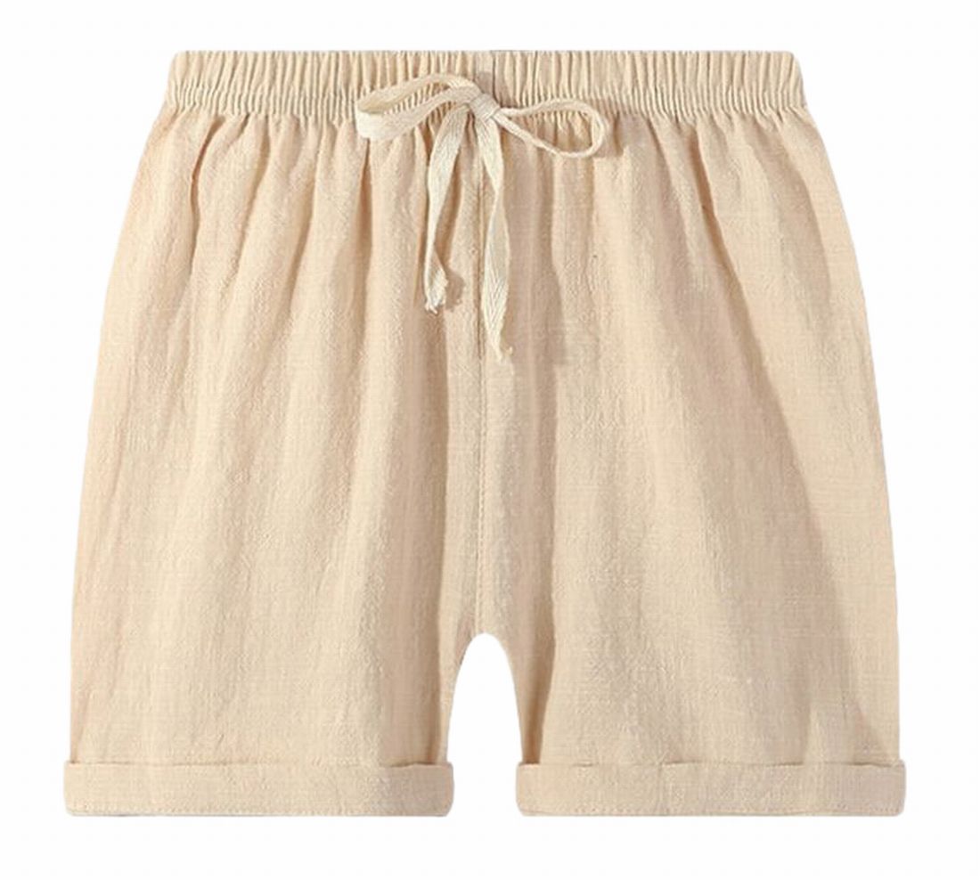 ショートパンツ キッズ ウエスト 紐 男の子 女の子 ベージュ バリエーション画像