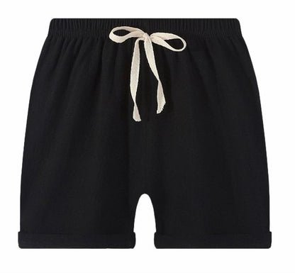 ショートパンツ キッズ ウエスト 紐 男の子 女の子 ブラック バリエーション画像