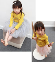 フレアスカート チュールスカート 膝丈 ミディアム丈 子供服 キッズ ベビー ボトムス ウエストゴム ふんわり かわいい 可愛い ガーリー オーガンジー シンプル 無地 単色 ソリッドカラー 女の子 女児 子供用 子ども服 こども服 ベビー服 赤ちゃん 幼児 80cm 86cm 92cm 98cm