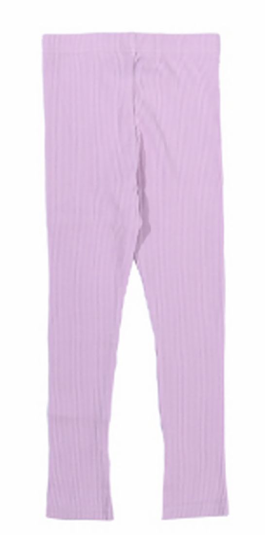 送料無料 ストレッチレギンス キッズ ベビー 子供服 リブ ラベンダー バリエーション画像