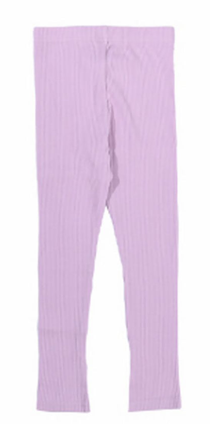 送料無料 ストレッチレギンス キッズ ベビー 子供服 リブ ラベンダー バリエーション画像