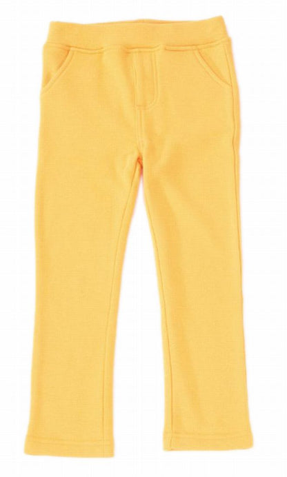 ロングパンツ 裏起毛パンツ 長ズボン キッズ ジュニア 子供服 マスタード バリエーション画像