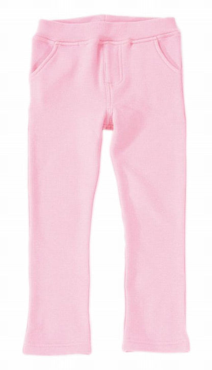 ロングパンツ 裏起毛パンツ 長ズボン キッズ ジュニア 子供服 ピンク バリエーション画像