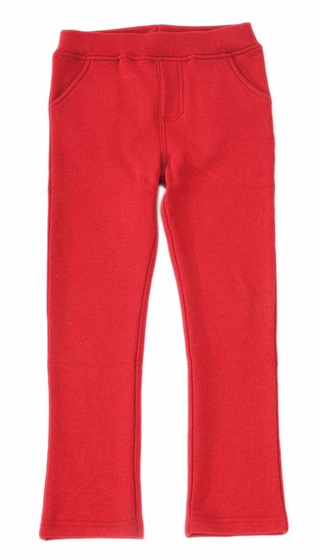 ロングパンツ 裏起毛パンツ 長ズボン キッズ ジュニア 子供服 ワインレッド バリエーション画像
