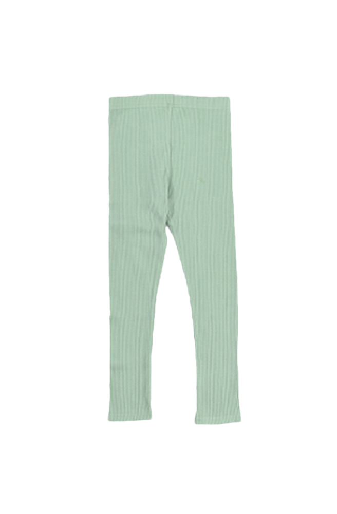 送料無料 ストレッチレギンス キッズ ベビー 子供服 リブ くすみミント バリエーション画像