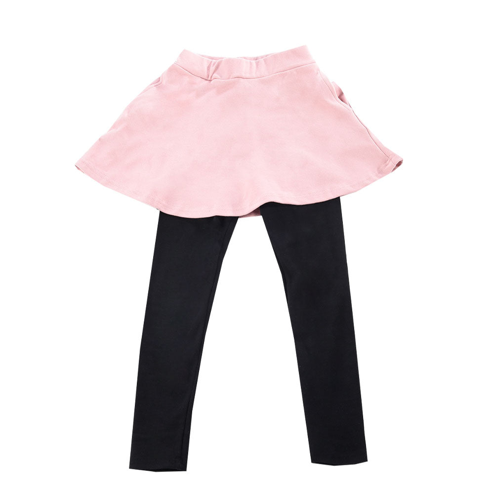 10分丈スカッツ スカート付きレギンスパンツ レギパン フレアスカート ミニスカート 子供服 ピンク バリエーション画像