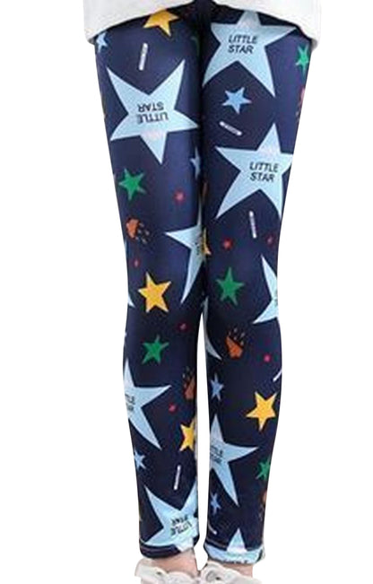 レギンス レギンスパンツ スパッツ 子供 キッズ ボトムス スター バリエーション画像