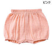 ブルマパンツ 子供服 ベビー キッズ 赤ちゃん オーバーパンツ かぼちゃパンツ ボトムス ショートパンツ 無地 可愛い おしゃれ シンプル カジュアル 男の子 女の子