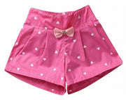 ショートパンツ 女の子 キッズ 子ども ボトムス 半ズボン 短パン ショート丈 カラフル ウエストゴム ハート ドット リボン カジュアル かわいい カワイイ 涼しい 春夏