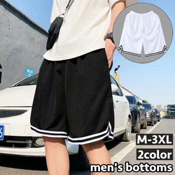 ハーフパンツ 半ズボン ボトムス メンズ 男性 ウエストゴム ウエスト紐 スウェット ジャージ カジュアル スポーツ ゆったり 部屋着 ルームウェア 短パン イージーパンツ シンプル 普段着 着回し 大きいサイズ トレーニング ジム リラックス