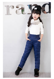 長ズボン 子供服 中綿パンツ キッズ ベビー ジュニア 防寒 暖か ロングパンツ キルティング ウエストゴム 女の子 男の子 おしゃれ シンプル 無地 レッド ブラック ネイビー