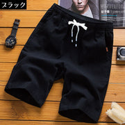 ハーフパンツ メンズ 男性 ボトムス 短パン 半ズボン 無地 単色 大きいサイズあり 薄手 ラフ ウエストゴム ウエスト紐 ポケット付き カジュアル シンプル レジャー アウトドア 運動 スポーツ 定番 ベーシック ヘビロテ 着回し 夏