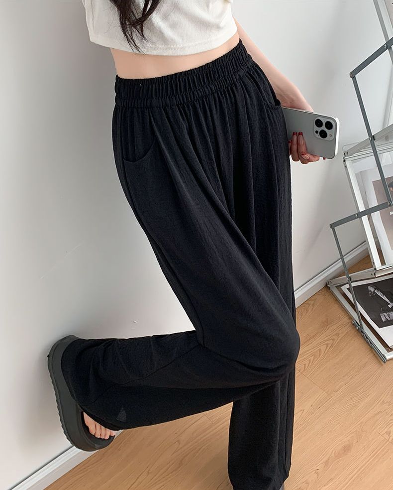 ワイドパンツ レディース ロング ストレート ゆったり体型カバー ガウチョパンツ 商品画像2