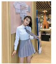 ミニスカート プリーツスカート スカパン インナーパンツ付き レディース ミニ丈 ショート丈 ハイウエスト Aライン ボトムス パンツ付スカート