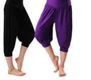 サルエルパンツ 7分丈 レディース ボトムス ヨガパンツ ヨガウェア ヨガウエア  シンプル フィットネス ジム クロップドパンツ ダンス 大きいサイズ