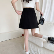 スカートパンツ スカパン レディース ボトムス ミニスカ ショートパンツ一体型 ミニ丈 巻きスカート風 ファスナー 大きいサイズあり シンプル 無地 婦人服 女性用 可愛い おしゃれ お出掛け デイリー S M L XL 2XL 3XL