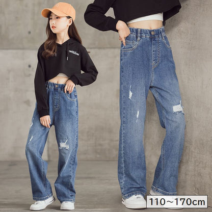 デニムパンツ キッズ ジュニア 子供服 男の子 女の子 商品画像