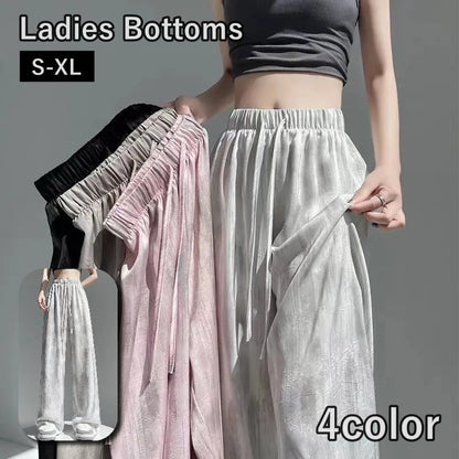 ロングパンツ ワイドパンツ 長ズボン レディース 女性 ボトムス 商品画像