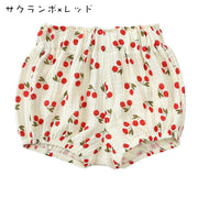 ブルマパンツ カボチャパンツ オーバーパンツ ベビー キッズ 赤ちゃん 子供用 女の子 ボトムス 花柄 ドット柄 クマ おしゃれ かわいい デザイン豊富 女児 子供服